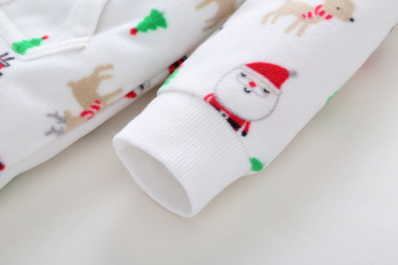 Langärmliger Strampler aus Fleece für Babykleidung