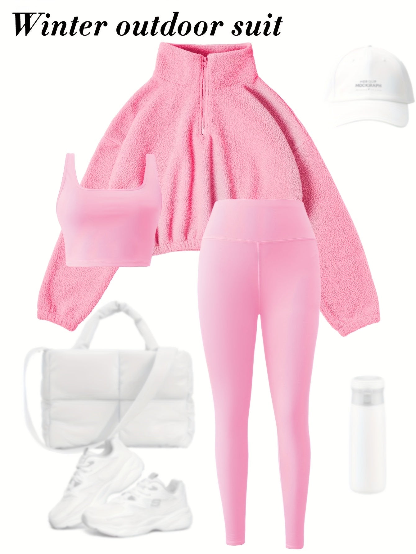 Cute 3pcs Yoga Outfit Set