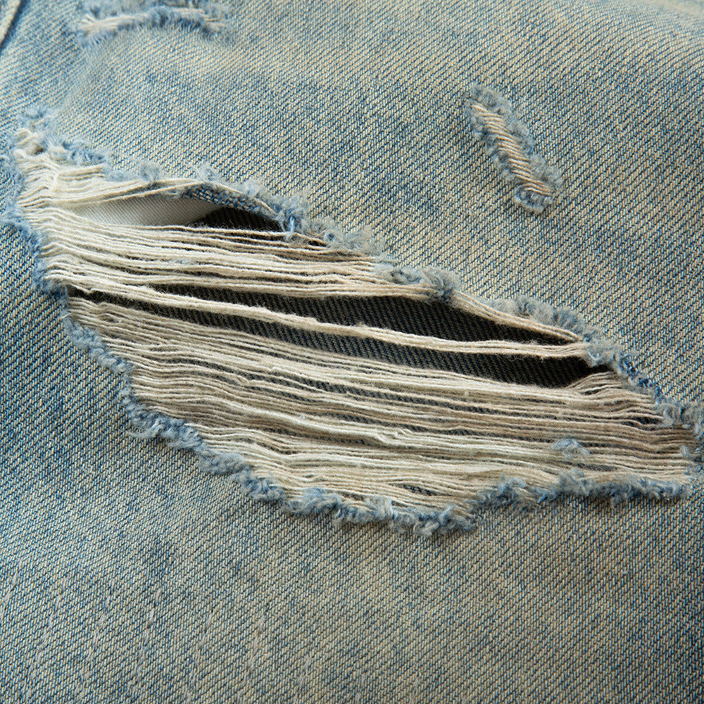 Lockere Hose mit geradem Bein