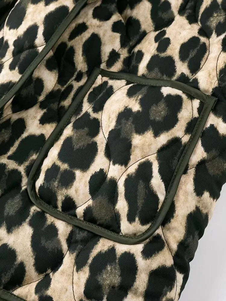 Cardigan Leopard Print Jacket