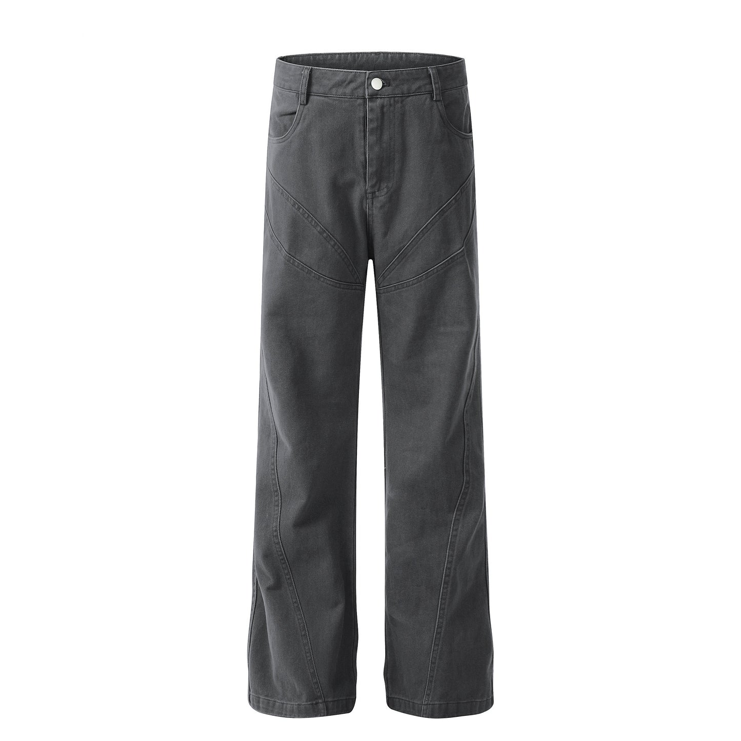 Graue Designer-Jeans