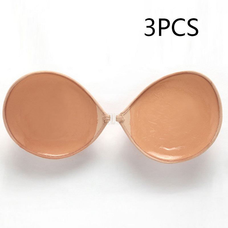 Sujetador push up de silicona invisible, sin tirantes y sin costuras, transpirable