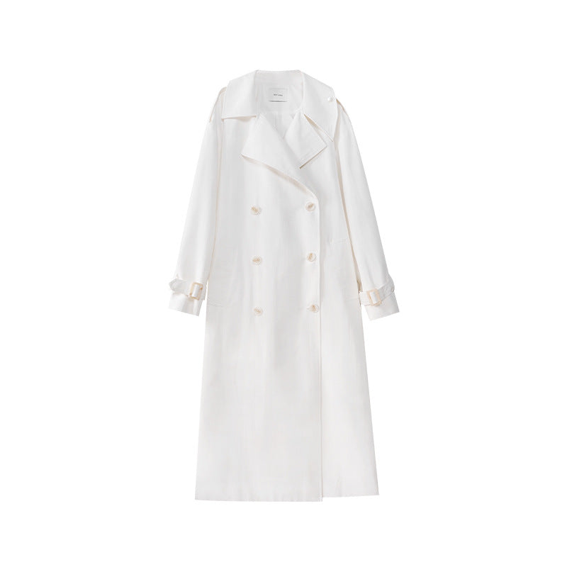 British style loose windbreaker jacket for women
