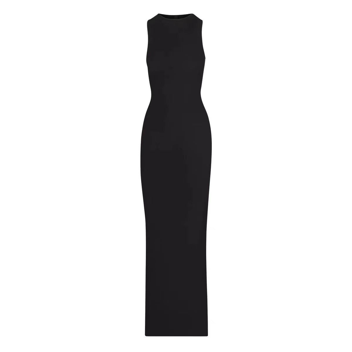 Sleeveless suspender dress long