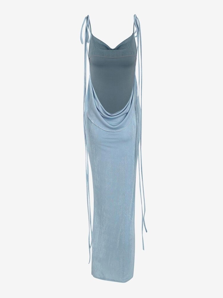 Cowl Back Dress