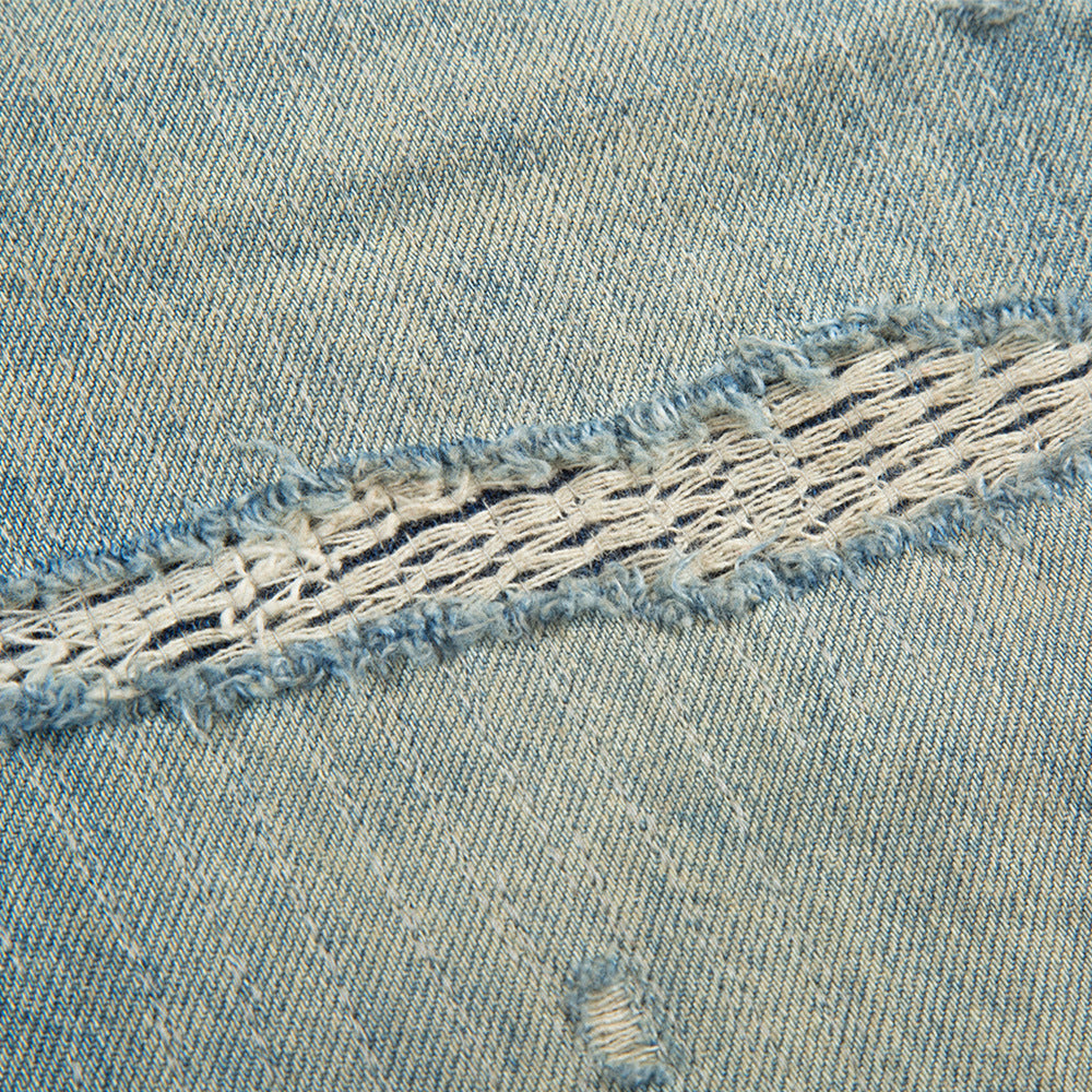 Lockere Hose mit geradem Bein