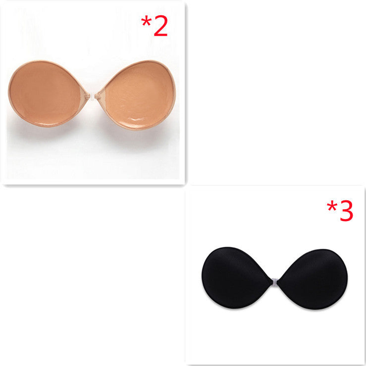 Sujetador push up de silicona invisible, sin tirantes y sin costuras, transpirable