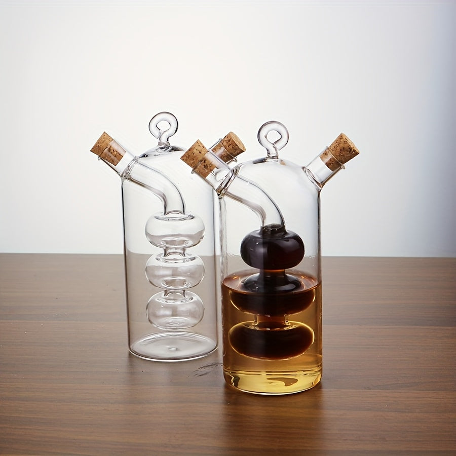 2-In-1 Glass Olive Oil And Vinegar Dispenser Kitchen Supplies