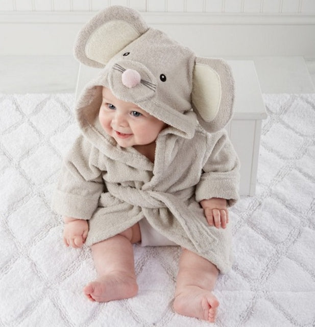 Babybademäntel mit niedlichen Tiermotiven