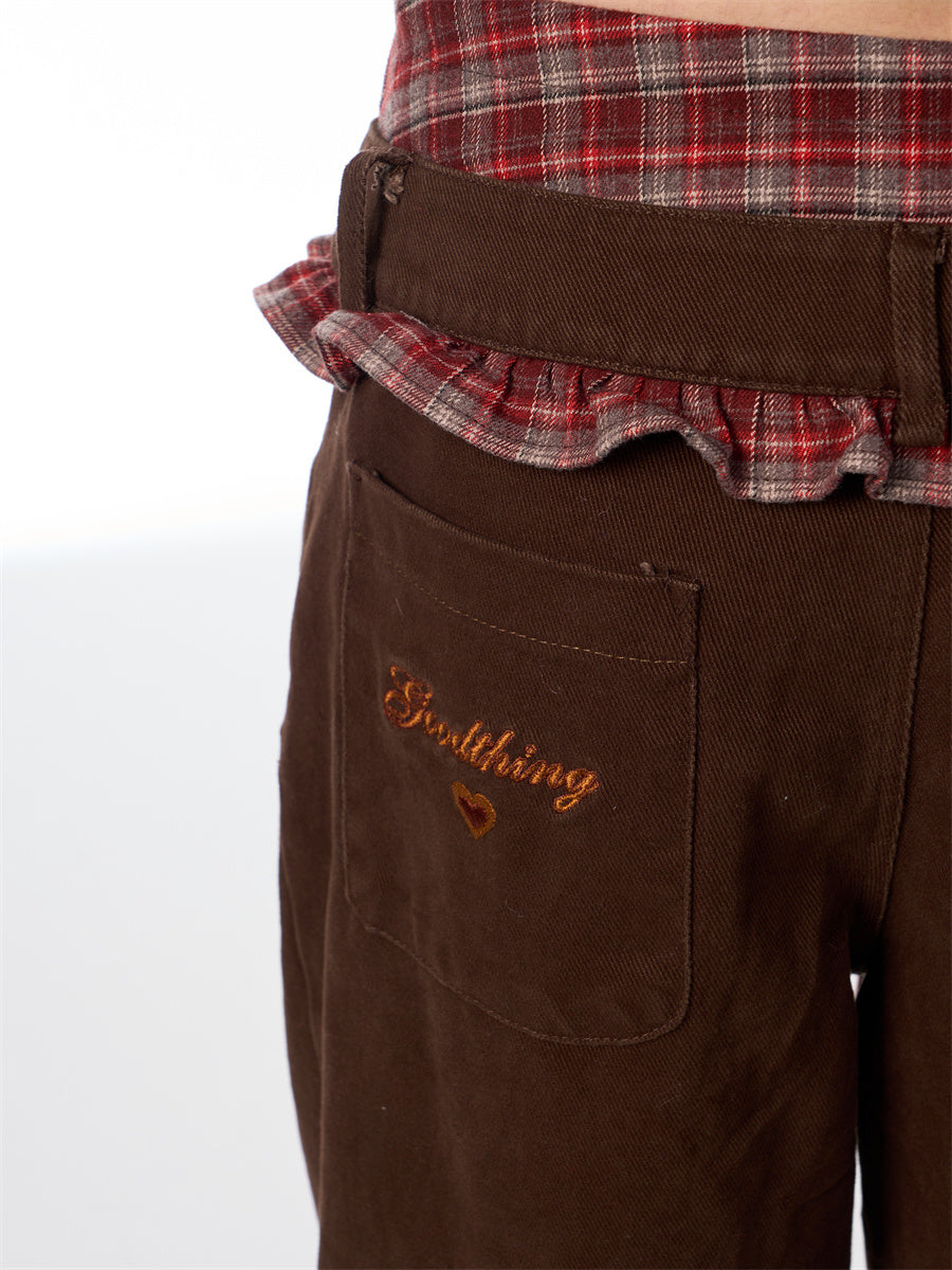 Flannel designed jeans for you