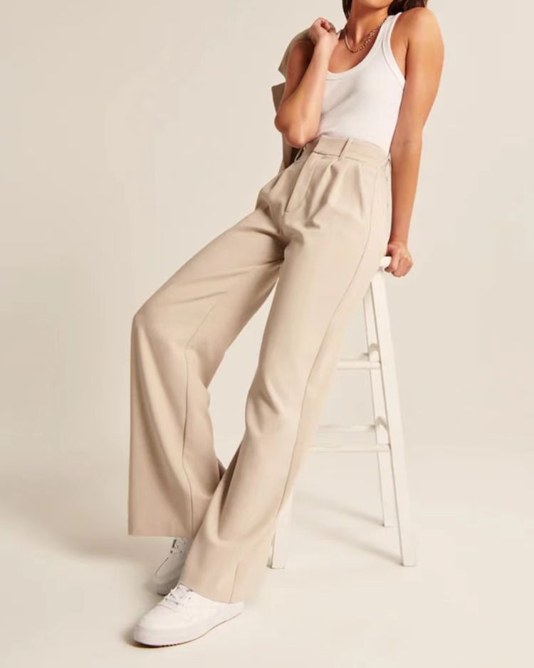 Freizeithose mit hoher Taille