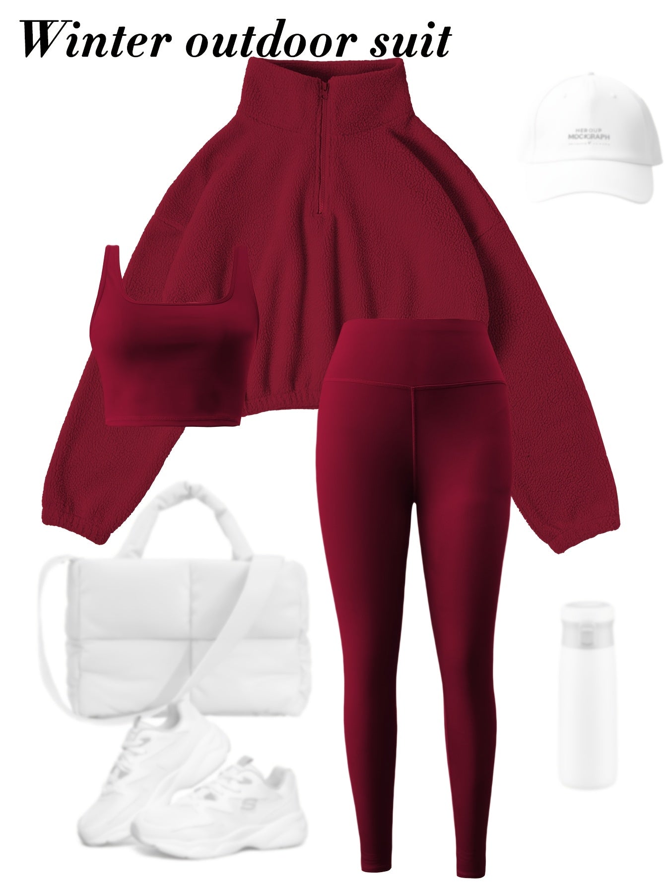 Cute 3pcs Yoga Outfit Set