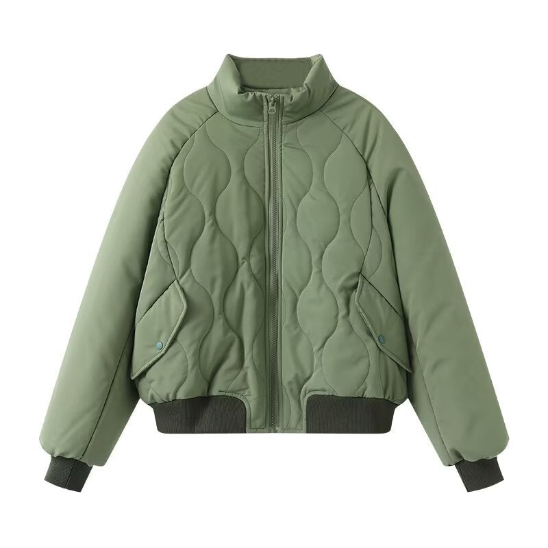 Autumn and winter pilot loose cotton jacket for women