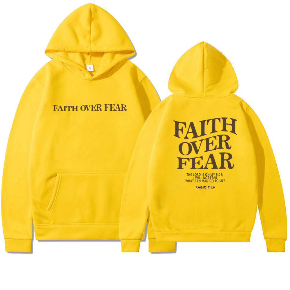 Faith Over Fear Christian Hoodie Unisex