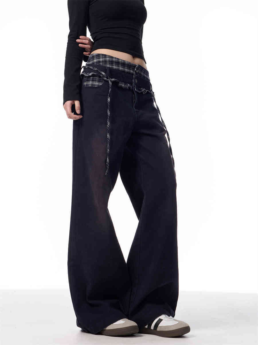 Flannel designed jeans for you