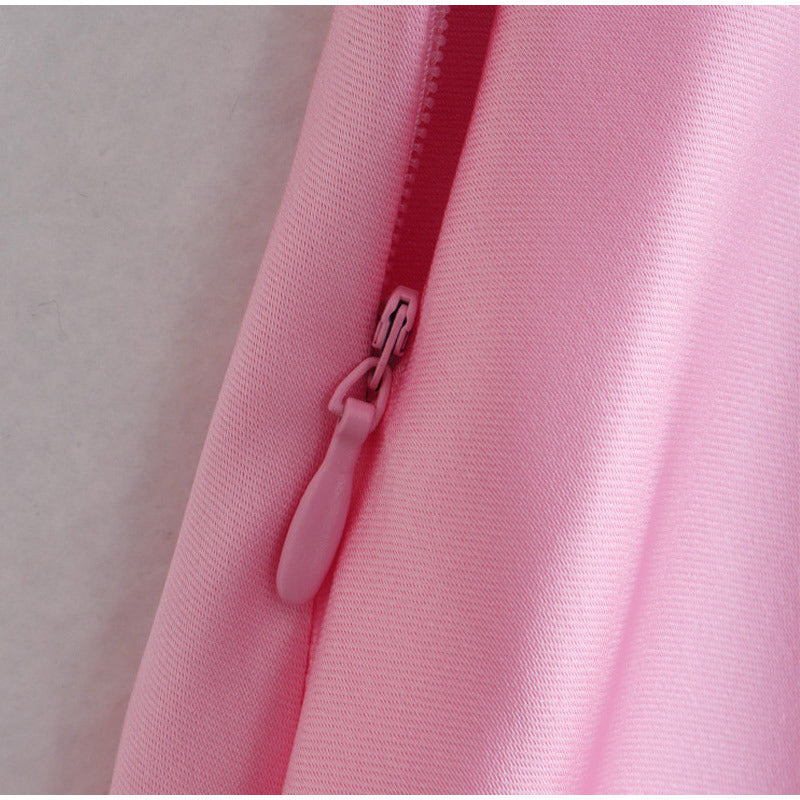 Elegant Satin Long Backless Dress