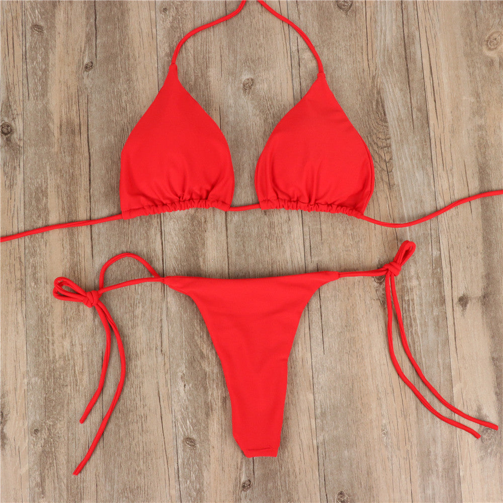 2 Piece Lace-up Adjustable Bikini