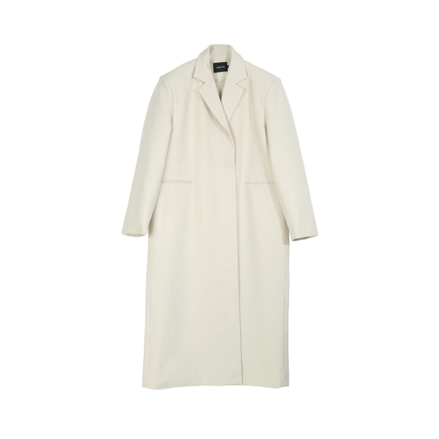 Autumn commuting temperament, black elongated suit jacket, high-end silhouette