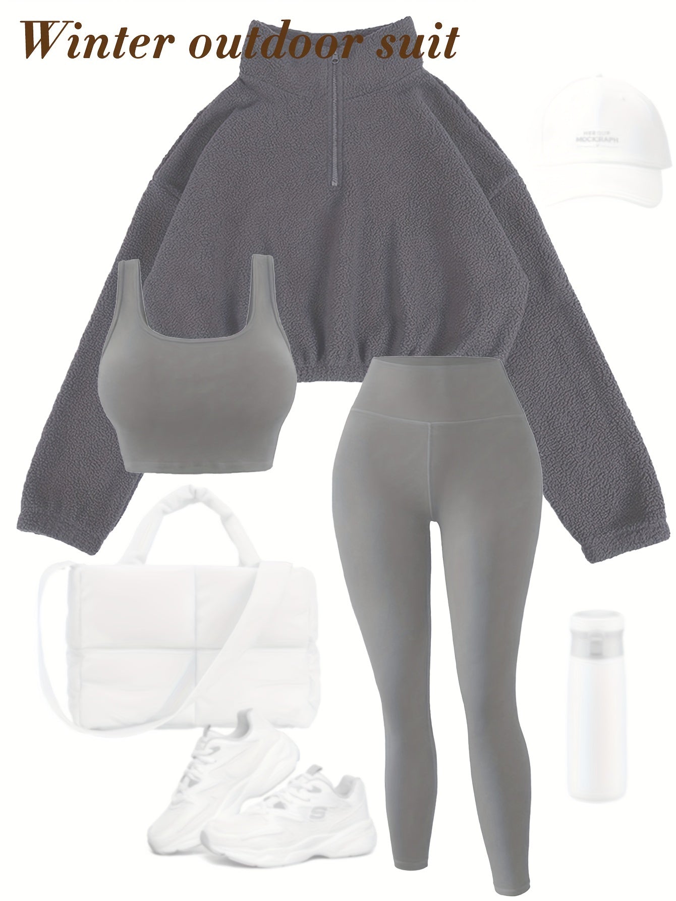Cute 3pcs Yoga Outfit Set