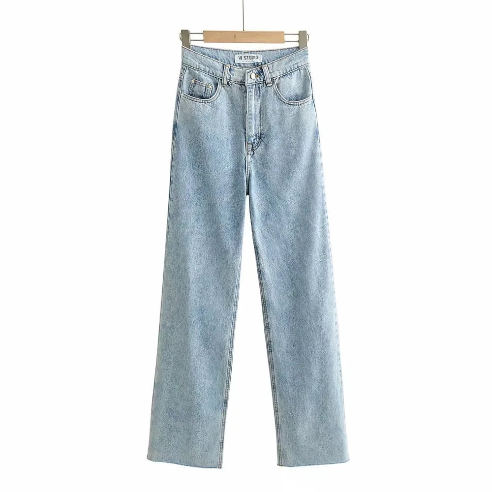 Denim blue wash jeans