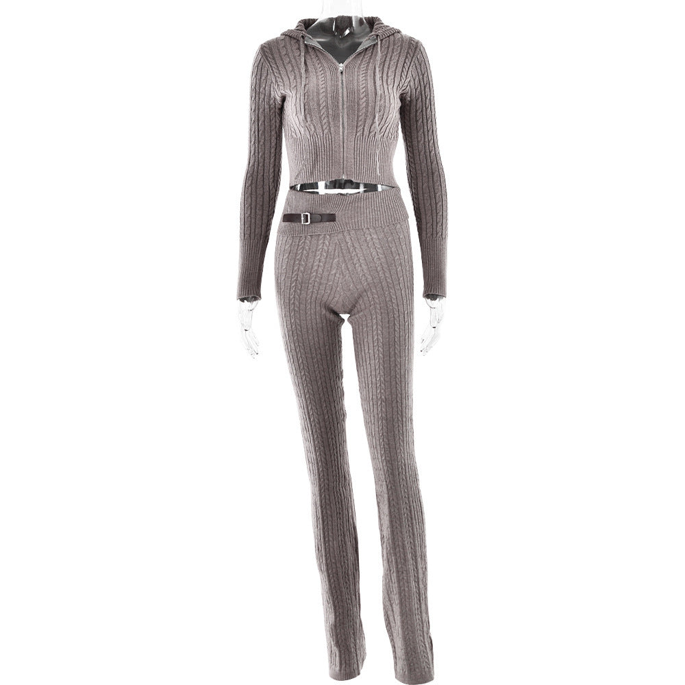 Knitted Trouser & Sweater Suit Women