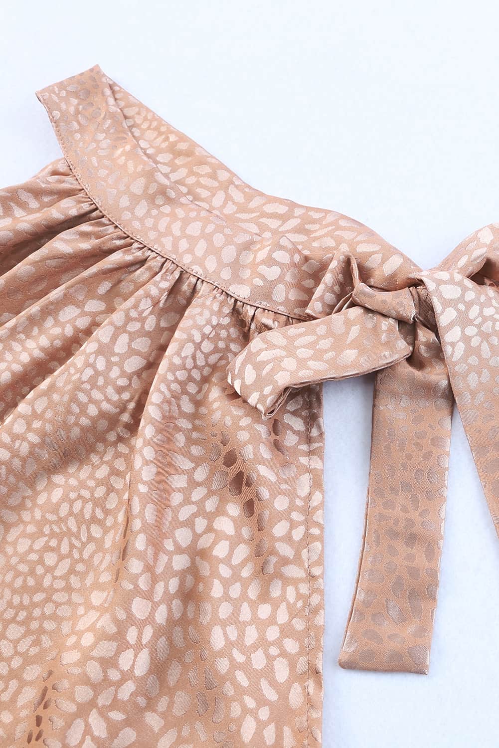 Elegantes, rosa ärmelloses Tanktop mit Leopardenmuster