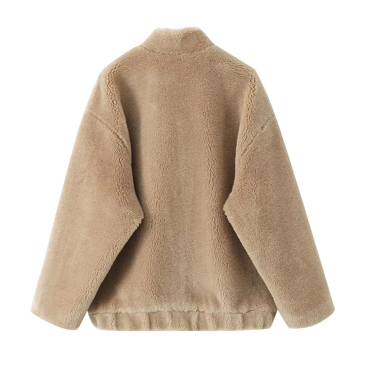 Comfortable casual lazy style women's loose fleece pilot jacket jacket for women