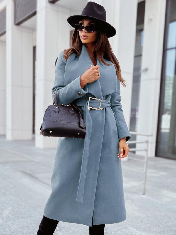 New autumn and winter minimalist woolen jacket