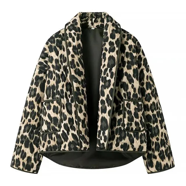 Cardigan Leopard Print Jacket