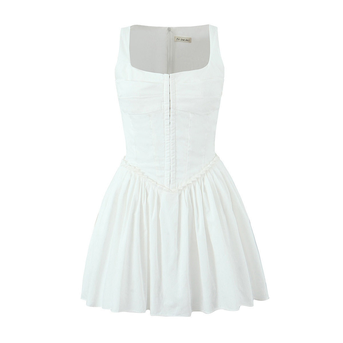 Waist cinching A-line dress
