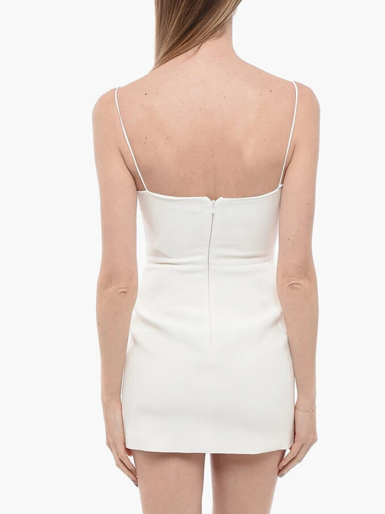 Hanging Strap Flower Nail Diamond Nightclub Party Dress Bandage Dress