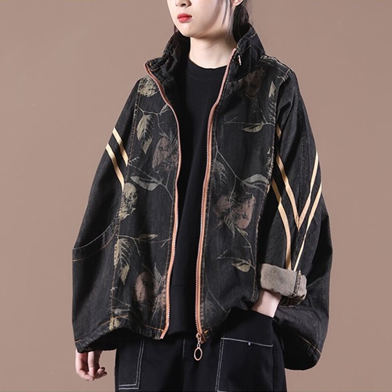 Retro Loose Casual Zipper Jacket