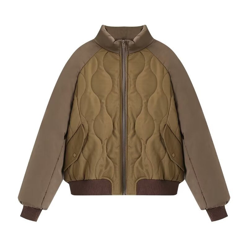 Autumn and winter pilot loose cotton jacket for women
