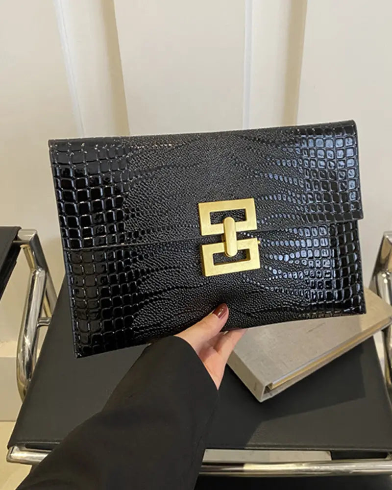 Envelop Clutch Purse Elegant Leather Handbags