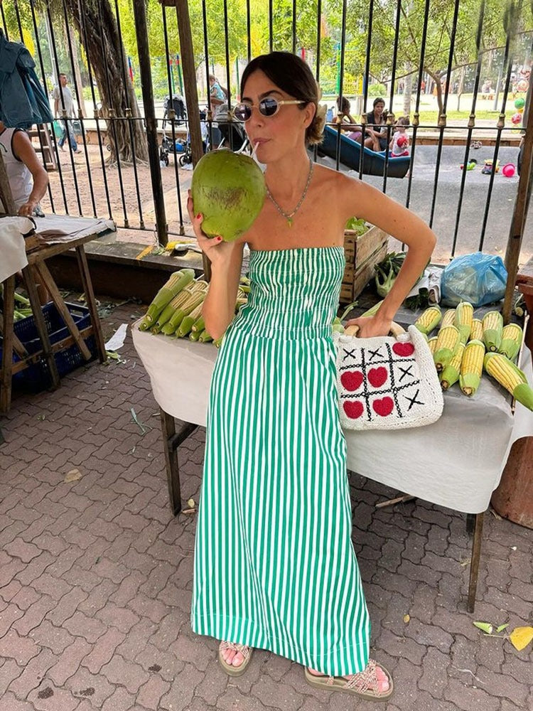 Bra less backless women's dress