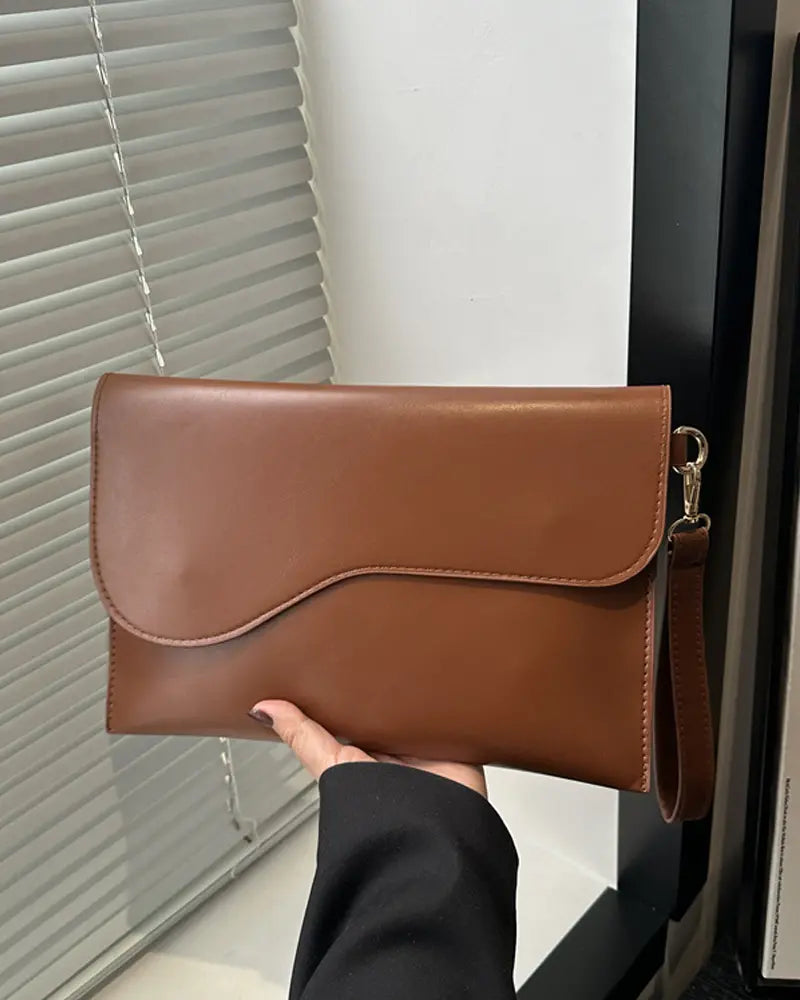 Leather Clutch Purses Wallet Wristlet Handbags