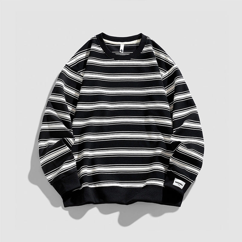 Casual Striped Sweatshirt For Men