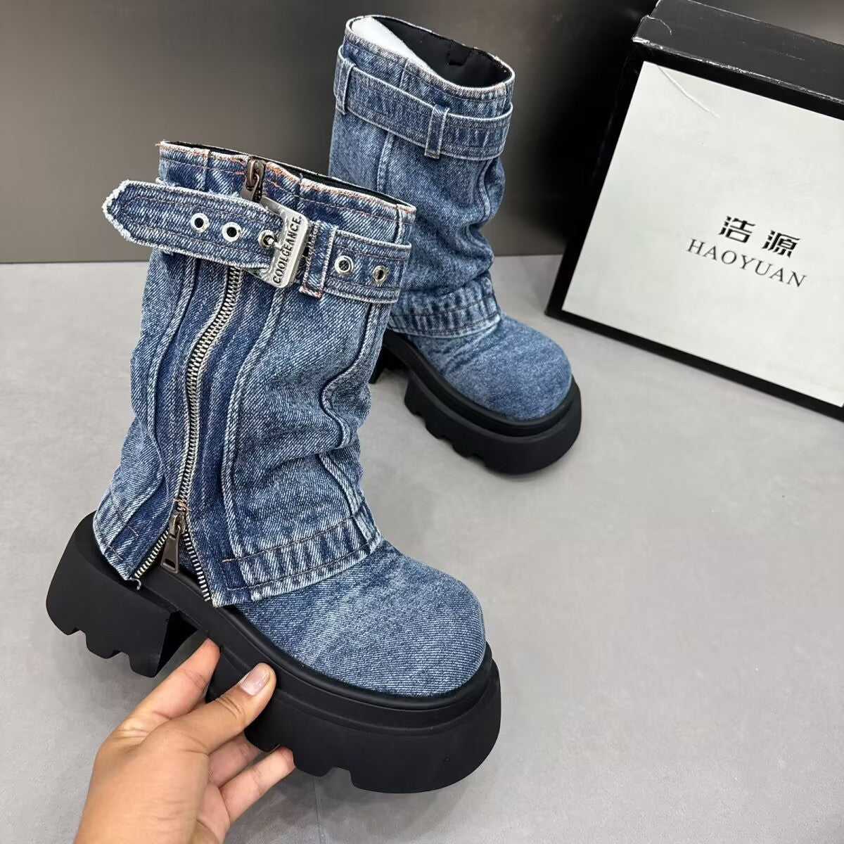Dupe Martin Denim Boots