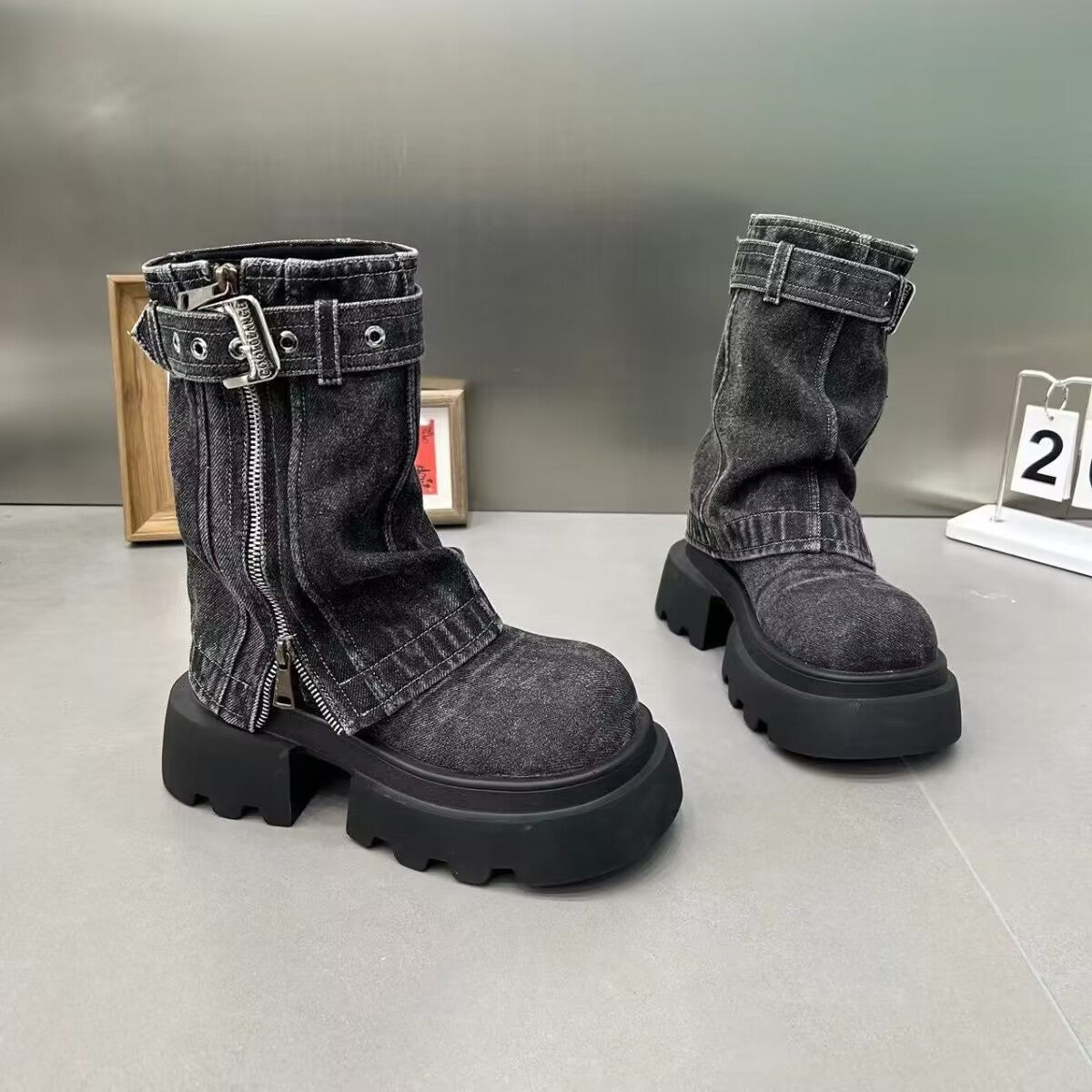 Dupe Martin Denim Boots