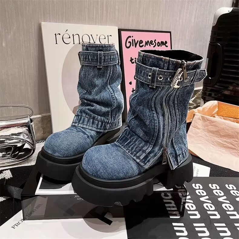 Dupe Martin Denim Boots