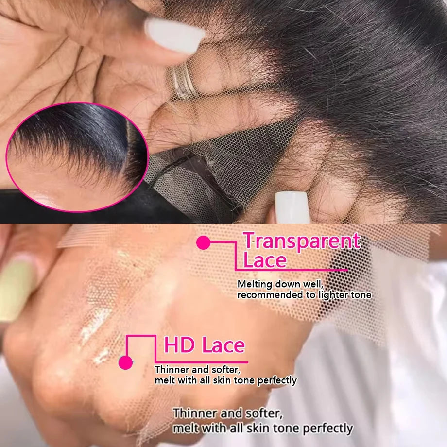 40 Zoll Lace Frontalperücke aus brasilianischem Echthaar