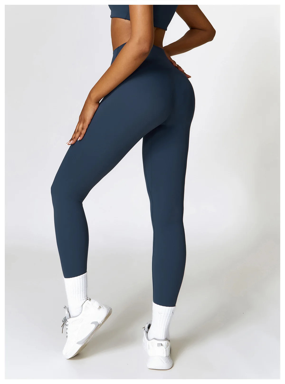 2 Pieces Sportswear Seamless Yoga Set (Green and Blue)