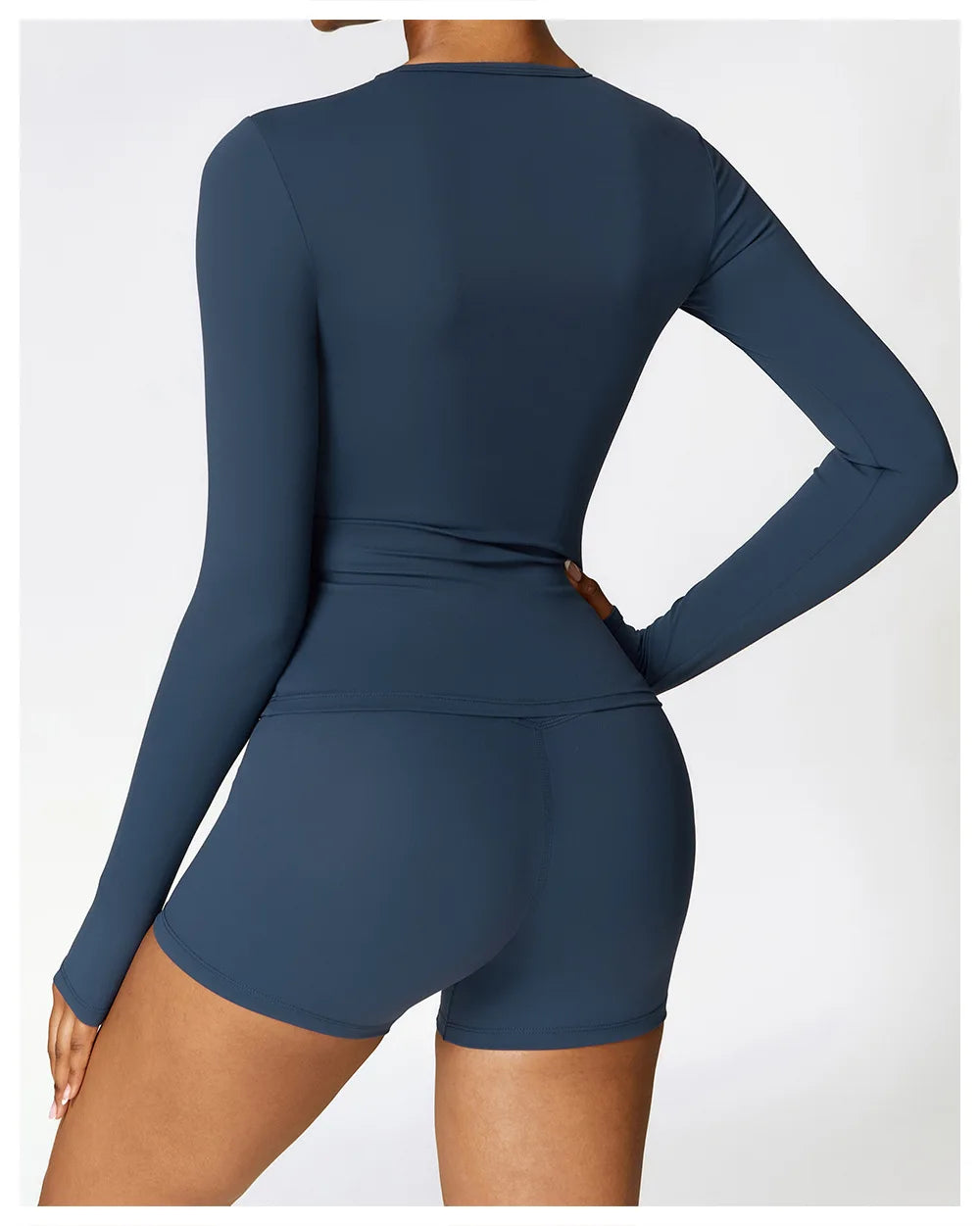 2 Pieces Sportswear Seamless Yoga Set (Green and Blue)