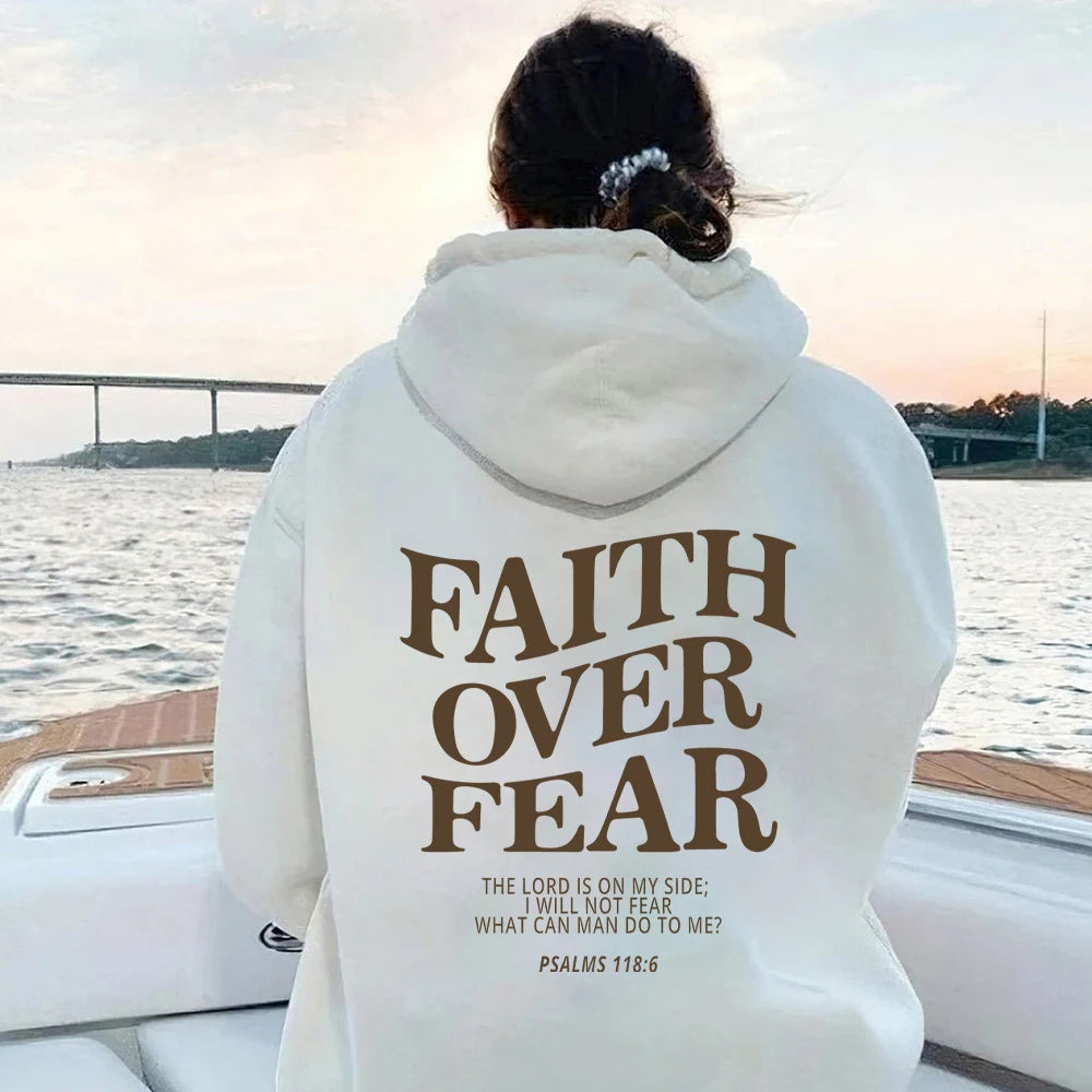Faith Over Fear Christian Hoodie Unisex