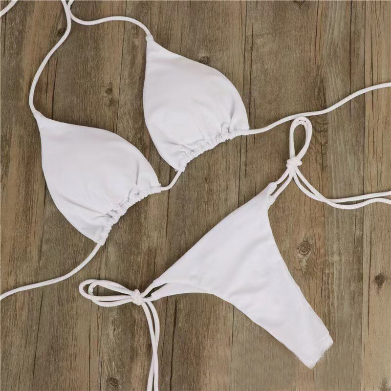 2 Piece Lace-up Adjustable Bikini