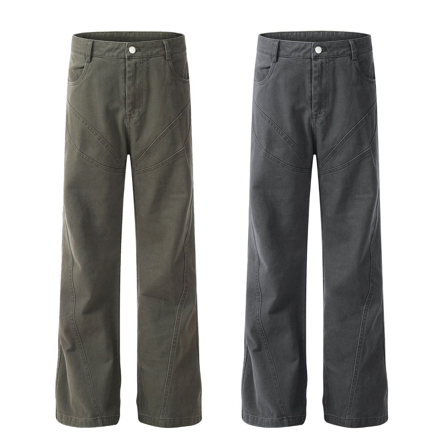 Graue Designer-Jeans