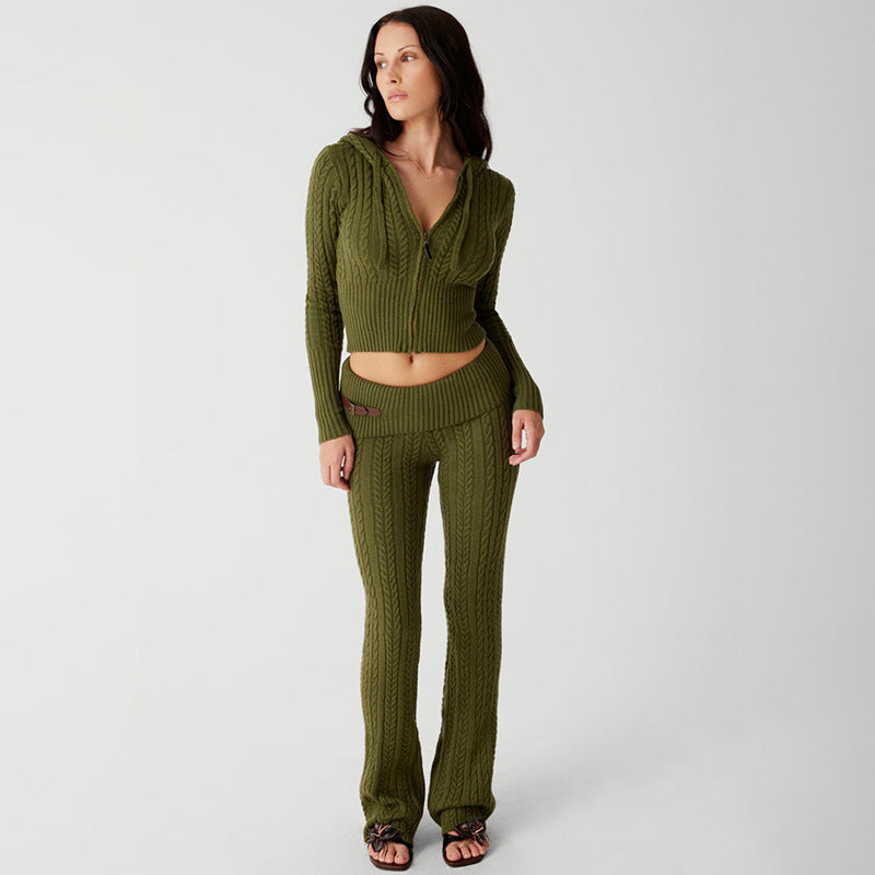 Knitted Trouser & Sweater Suit Women