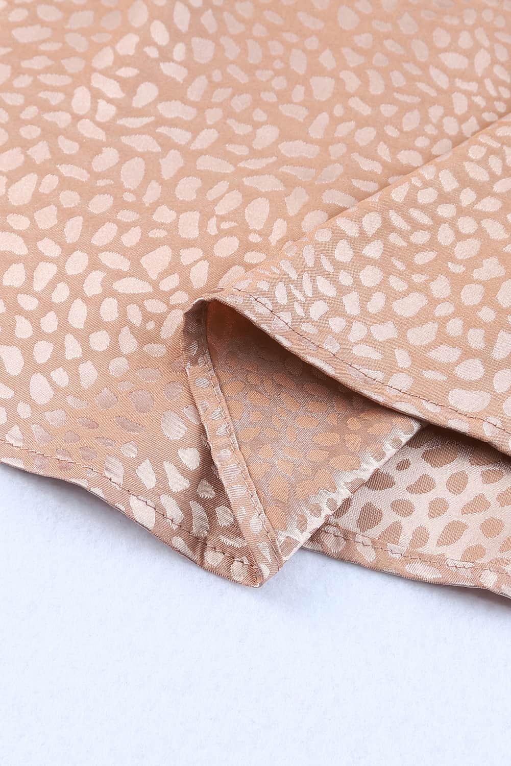 Elegantes, rosa ärmelloses Tanktop mit Leopardenmuster