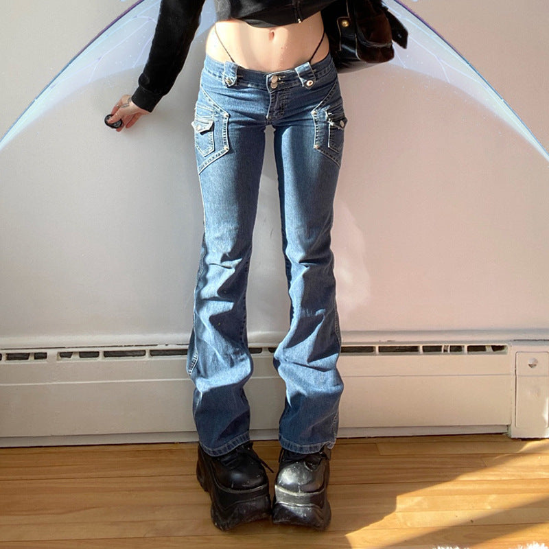Jeans mit niedriger Taille