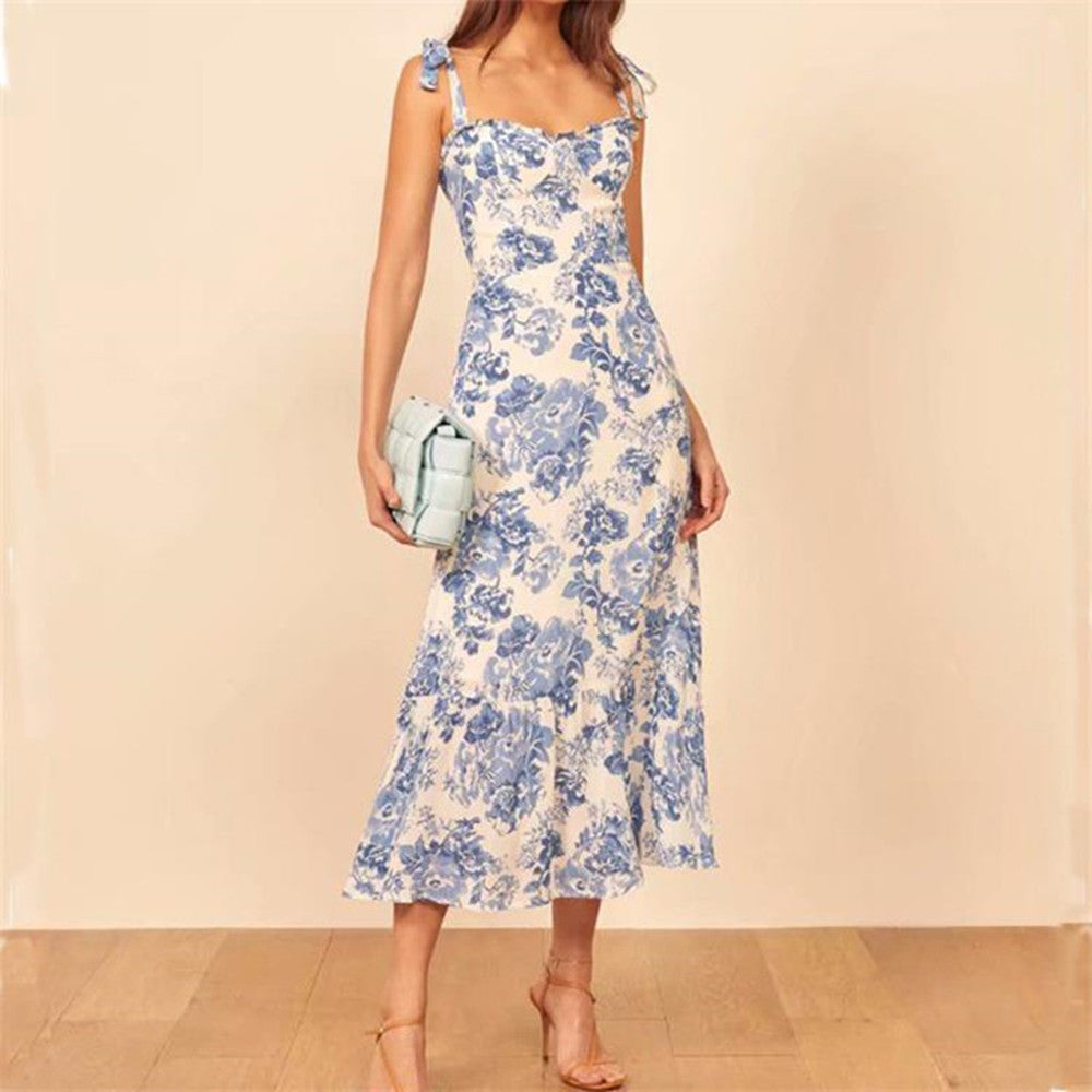 Langes Sling-Kleid aus Porzellan